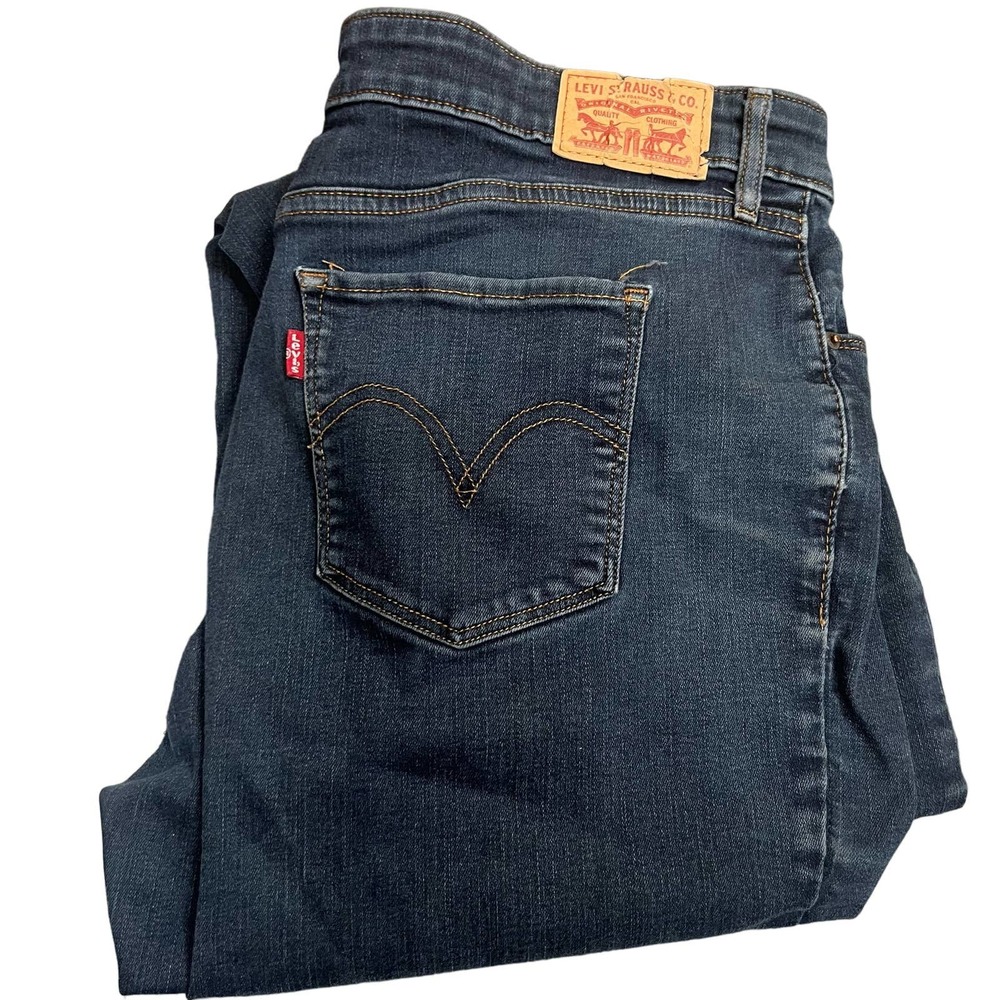 Levi Dark Wash Classic Mid Rise Skinny‎ Women's 33